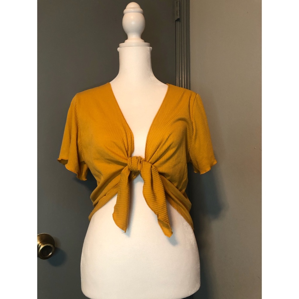 Sammy Short Sleeve Top(Yellow/Mustard)